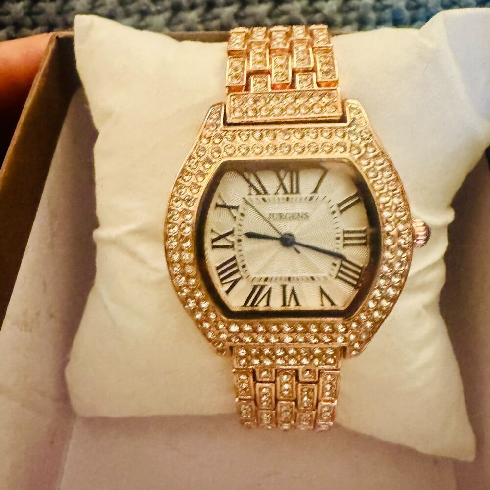 NWOT - Jurgens Rose Gold Watch